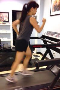 Running on Treadmill